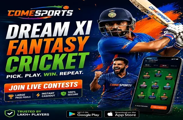 Come (Come Apk) fantasy cricket & matchday visual 1